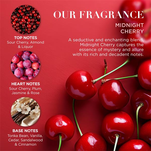 Baylis & Harding Midnight Cherry Luxury Travel Wash Bag Gift Set - Image 3