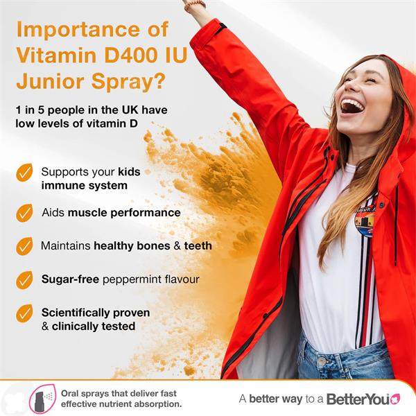BetterYou DLux Junior Vitamin D Spray 15ml - Image 2