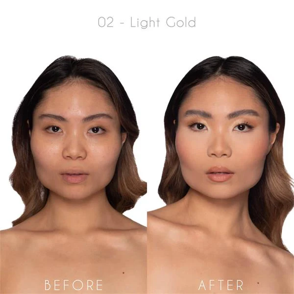 BPERFECT MRS GLAM POWDER FOUNDATION 02 LIGHT GOLD - Image 3