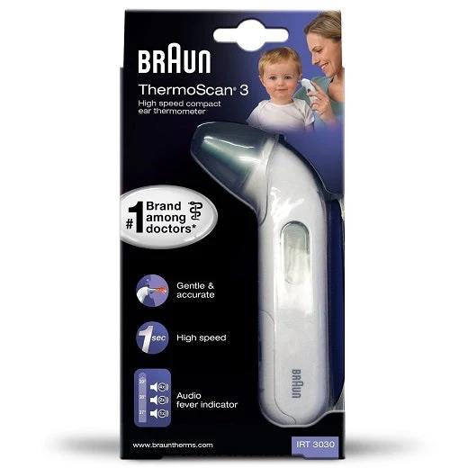 BRAUN THERMOSCAN 3 3030 THERMOMETER