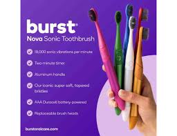 Burst Nova Sonic Manual Toothbrush - Daily Use Blue - Image 2
