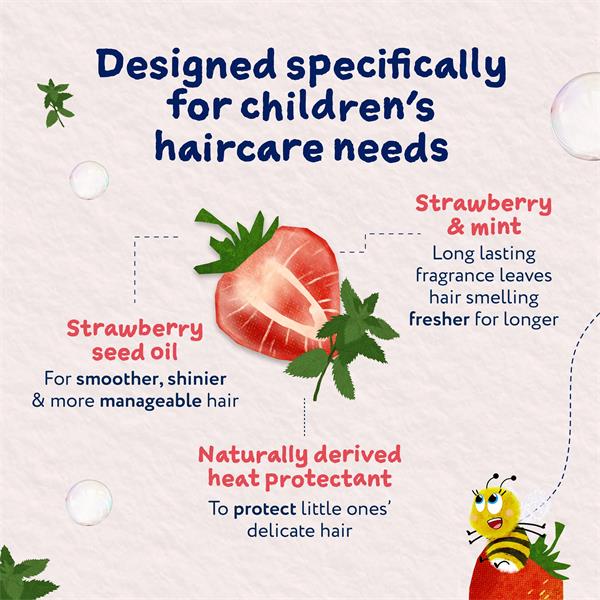 Childs Farm Strawberry & Mint Hair Detangler 100ml - Image 3