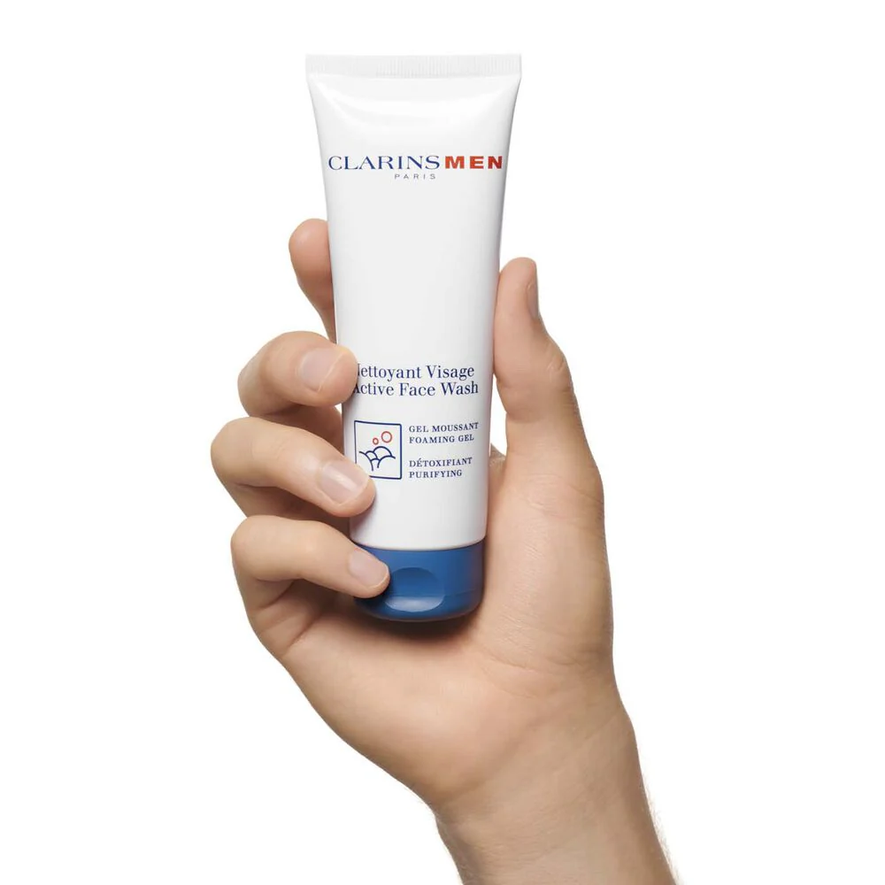 Clarins Men Active Face Wash Foaming Gel - Image 4