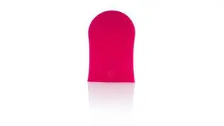 COCOA BROWN DOUBLE SIDED PINK VELVET TAN MITT