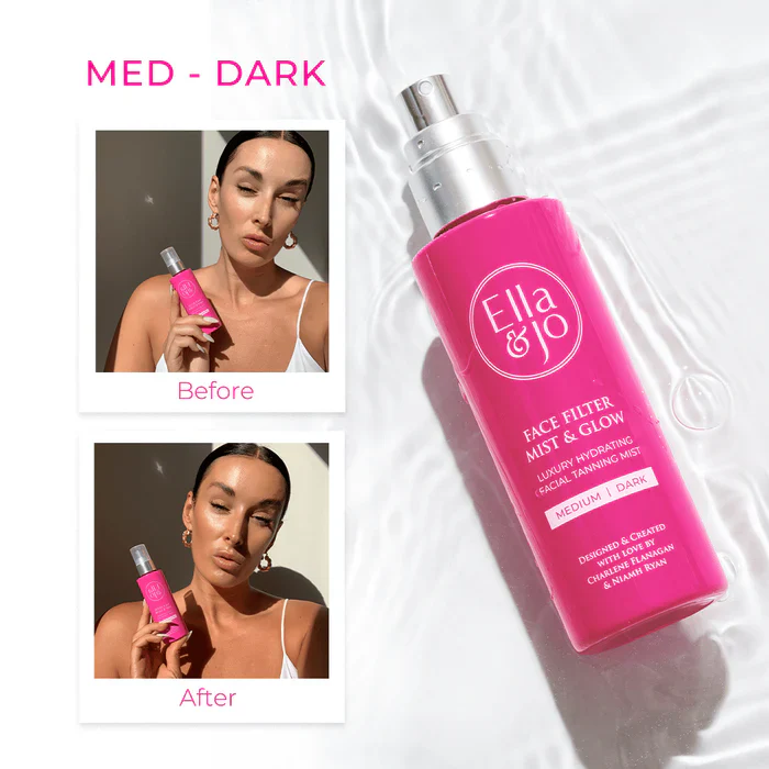 Ella & Jo Face Filter Mist & Glow - Tanning Mist Medium/Dark - Image 2