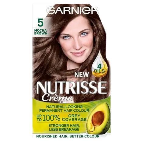 Garnier Nutrisse 5.0 Mocha Brown Permanent Hair Dye