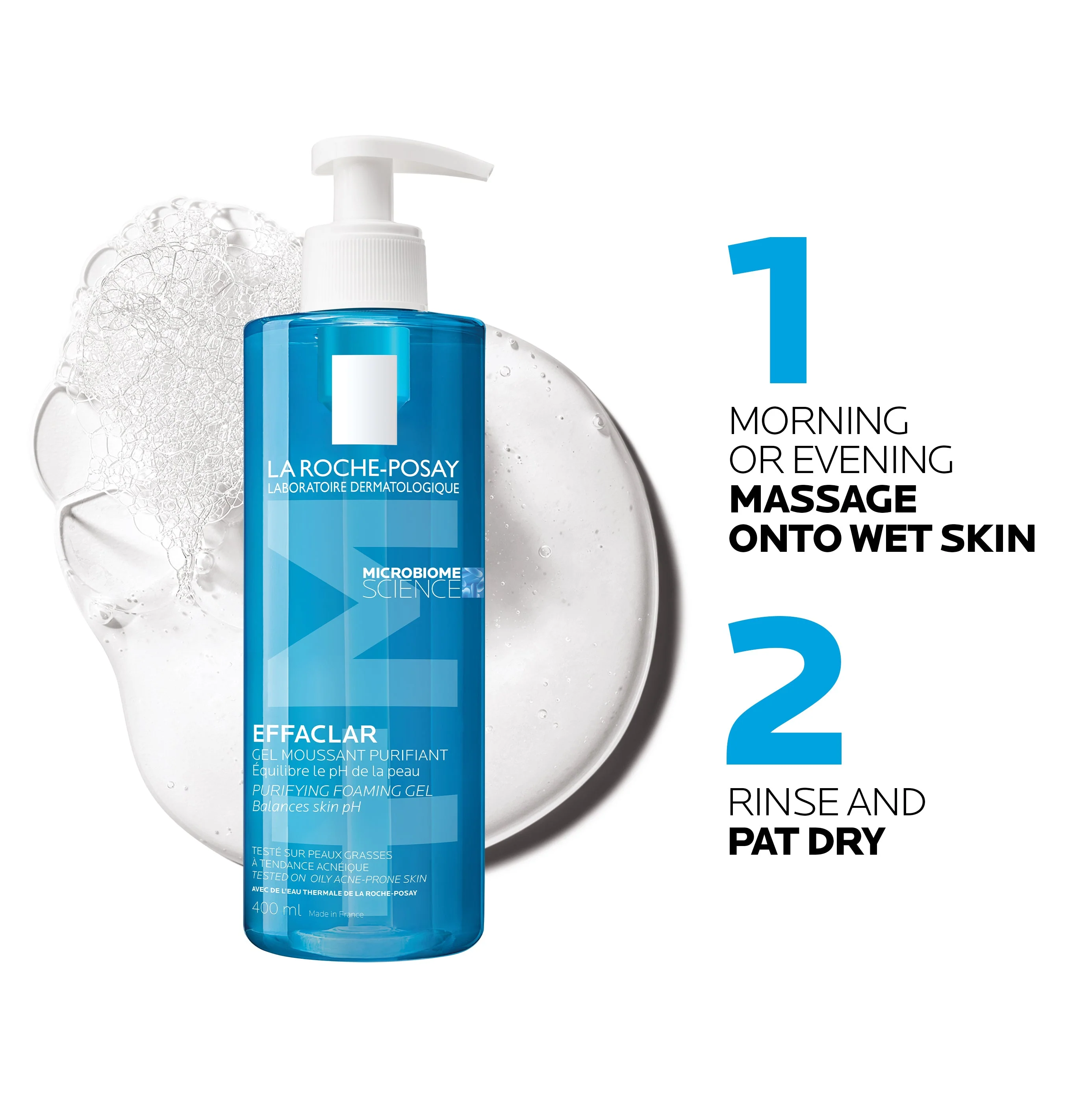 La Roche Posay Effaclar Purifying Cleansing Gel 400ml - Image 2