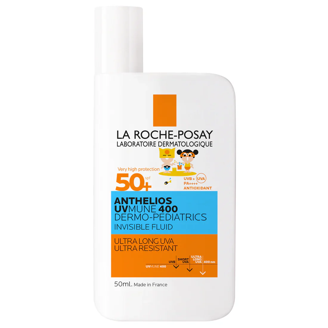 La Roche Posay Anthelios UVmune 400 Dermo Pediatrics Ultra Light Invisible Fluid SPF50+ 50ML