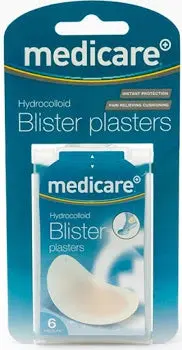 MEDICARE MEDIUM BLISTER PLASTERS 6PK