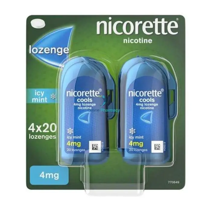 NICORETTE COOLS 4MG LOZENGES 80PK
