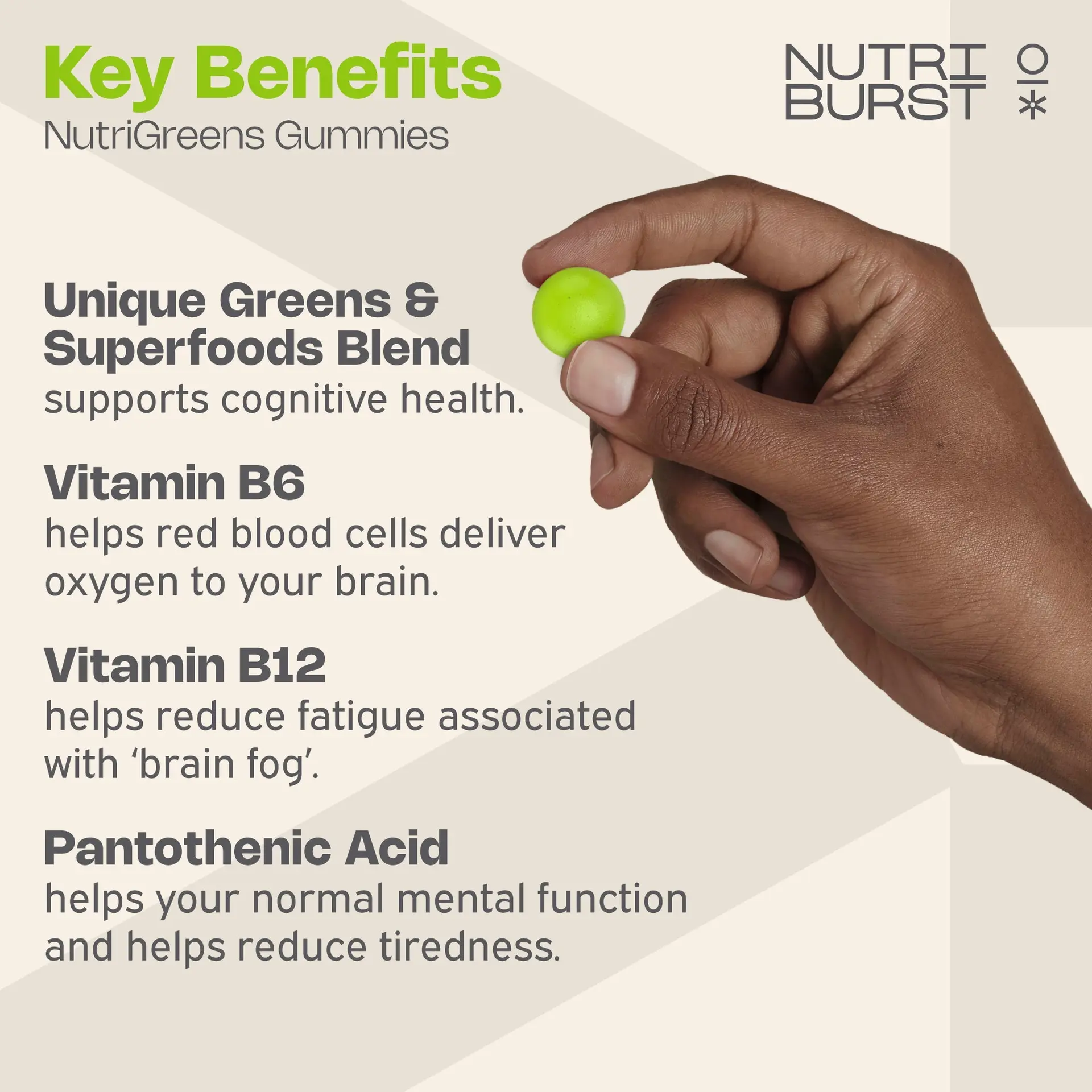 Nutriburst Nutrigreens 60 Gummies - Image 2