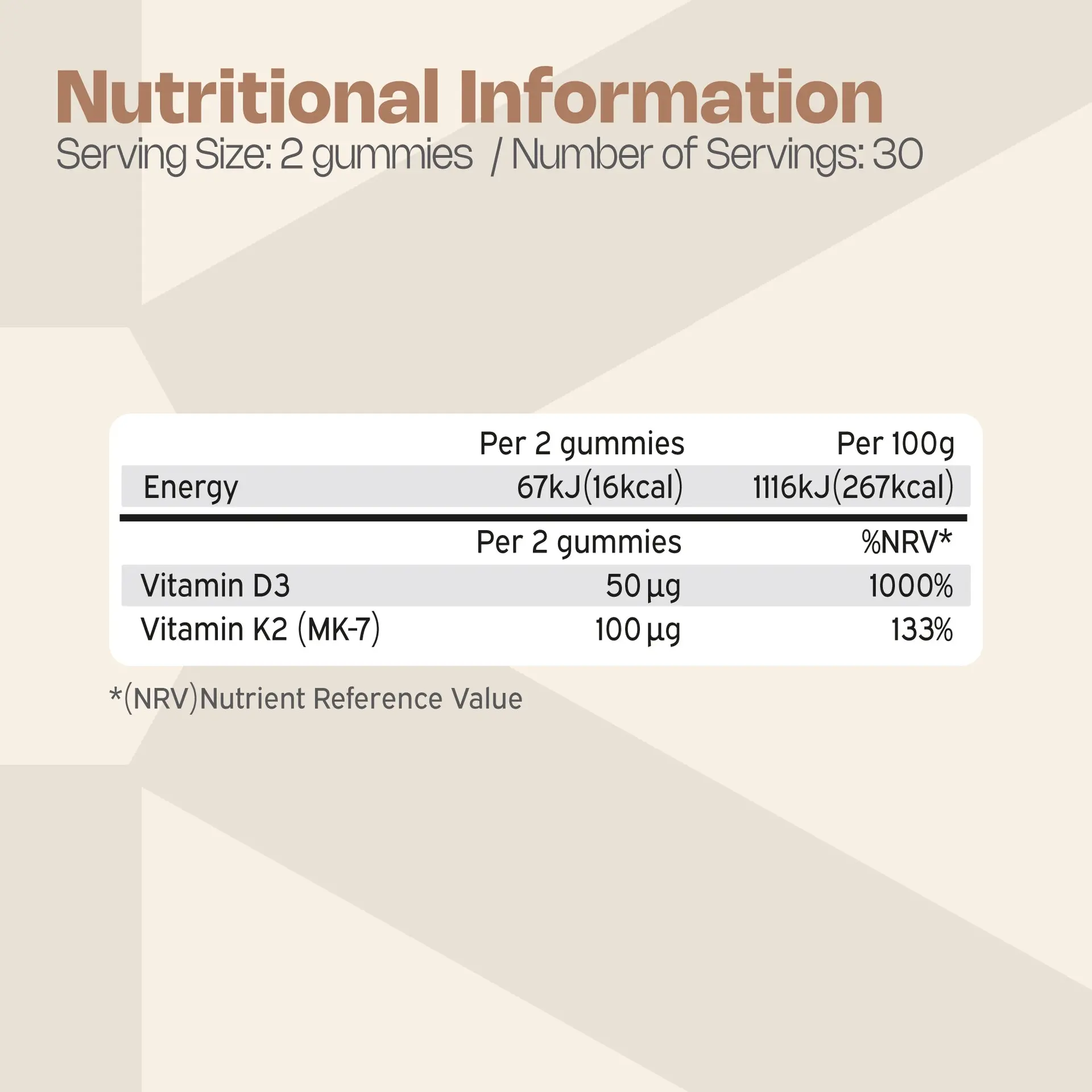 Nutriburst Vitamin D3 + K2 60 Gummies - Image 5