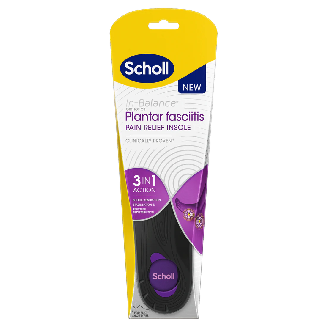 Scholl Plantar Fasciitis Insole Medium - Image 2