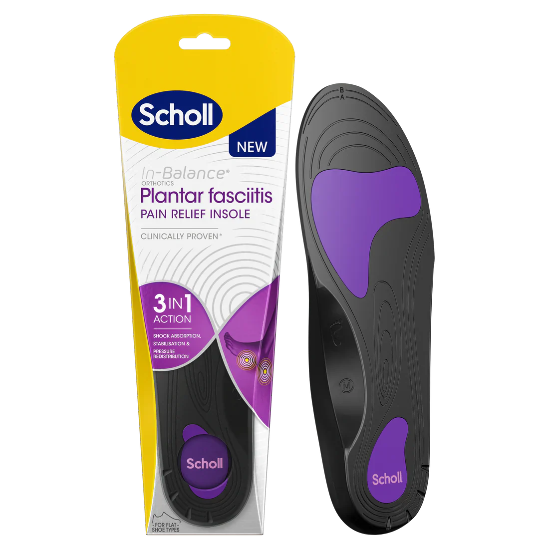 Scholl Plantar Fasciitis Insole Small (4.5-6.5)