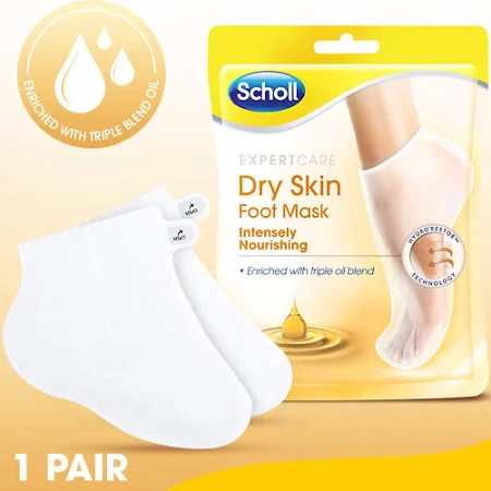 Scholl Expert Care Dry Skin Foot Mask - Intensely Nourishing Triple Oil Foot Mask - Image 5
