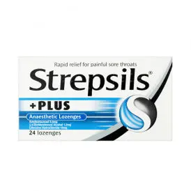 STREPSILS PLUS LOZENGES 24PK