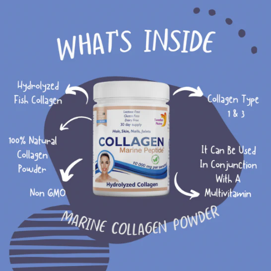 Swedish Nutra Marine Collagen 10,000mg Powder 300g - Image 2