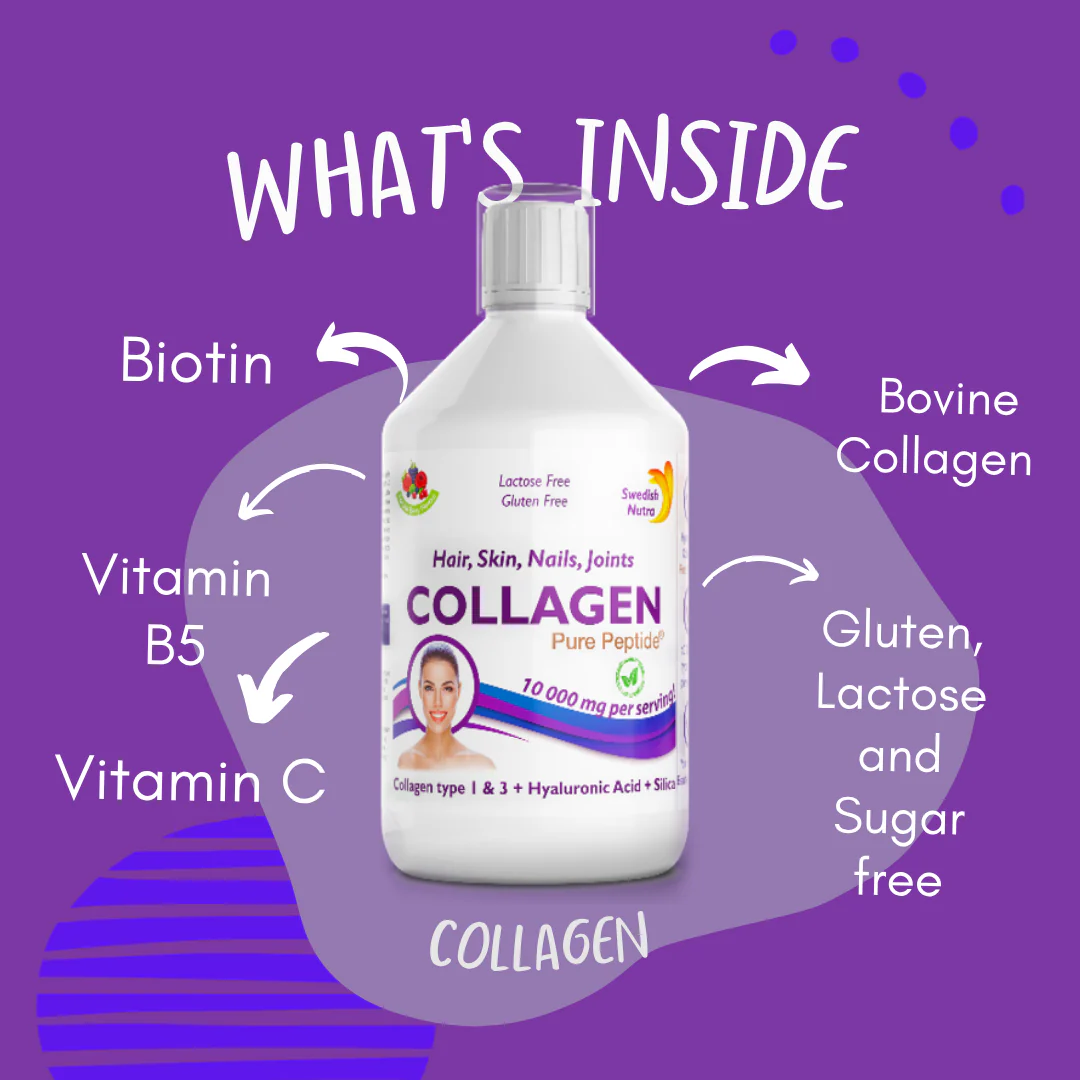 Swedish Nutra Collagen Liquid Pure Peptide 500ml - Image 3