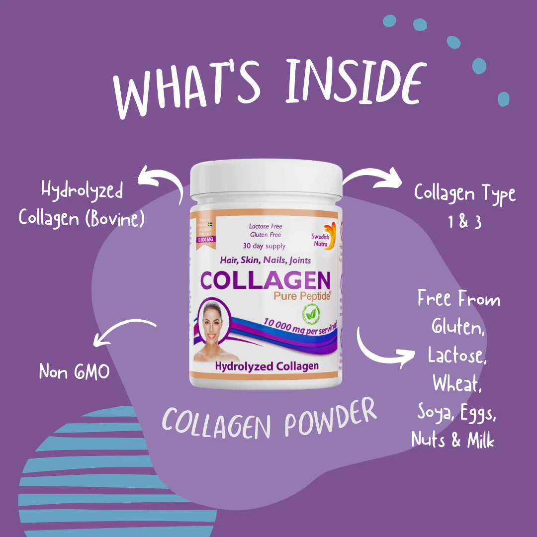 Swedish Nutra Collagen 10,000mg Powder 300g - Image 2