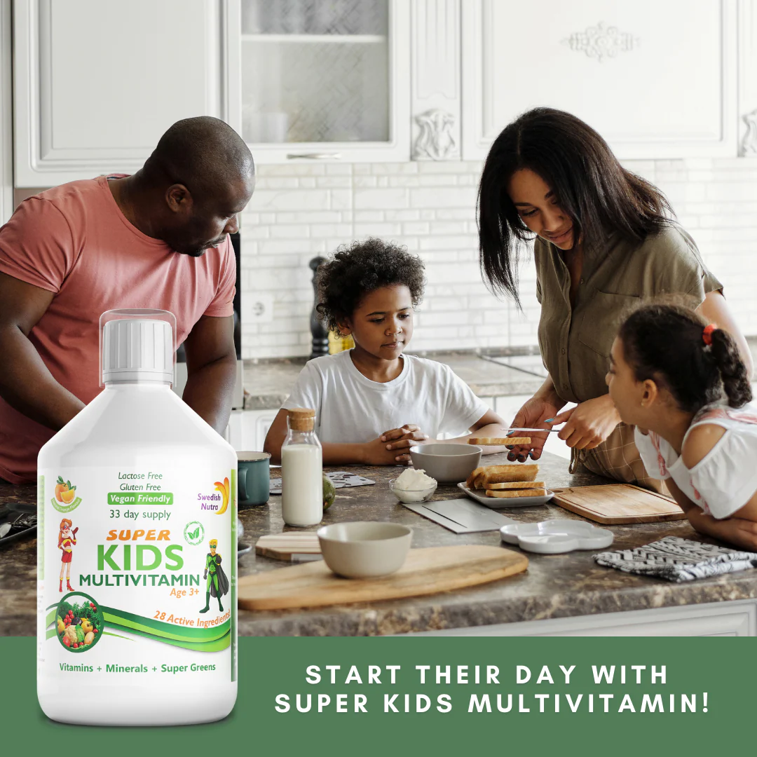 Swedish Nutra Super Kids Multivitamin Liquid 500ml - Image 3