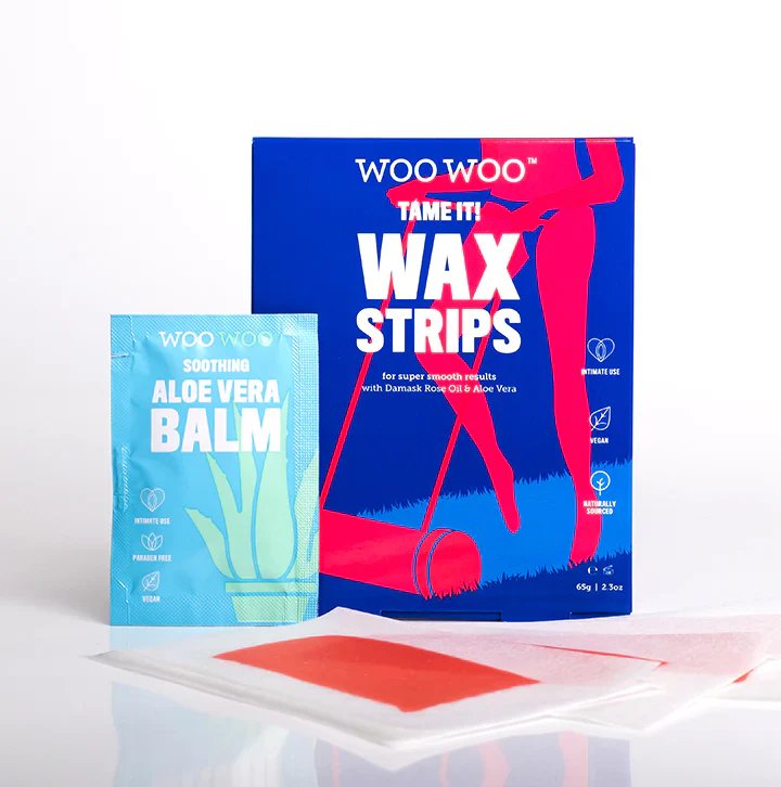 Woowoo Tame It Bikini Wax Strips With Damask Rose Oil - 20 Strips - Image 2